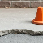 when is a sinking concrete slab dangerous