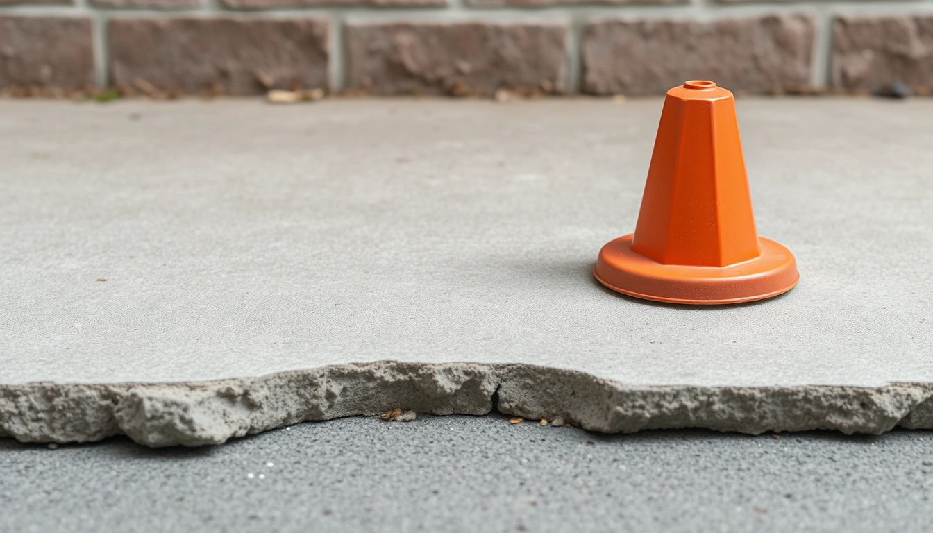 when is a sinking concrete slab dangerous